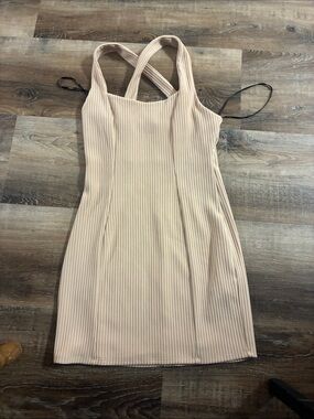 Forever21 cream cross dress medium